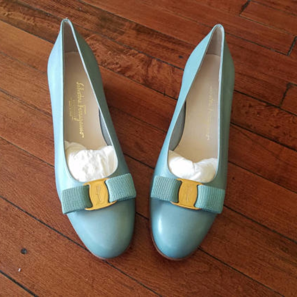 Blue Salvatore Ferragamo Shoes